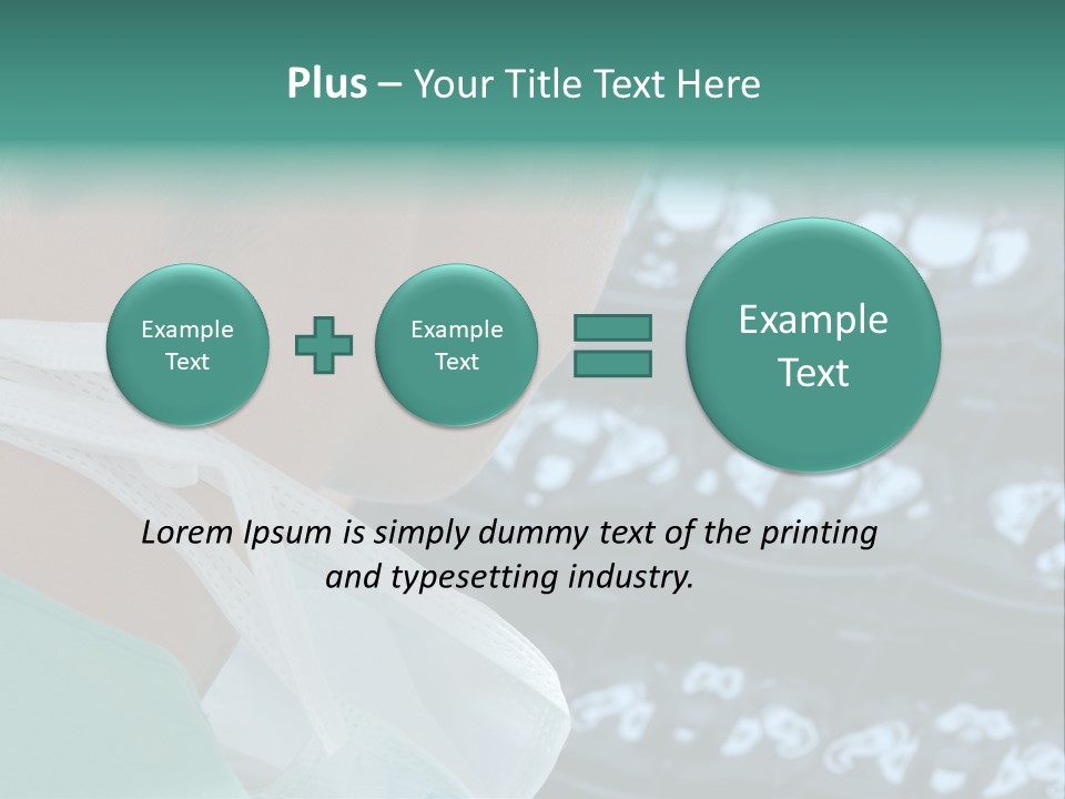 Doctor Is Looking At A X-Ray PowerPoint Template