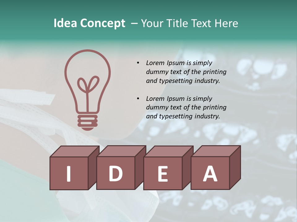 Doctor Is Looking At A X-Ray PowerPoint Template