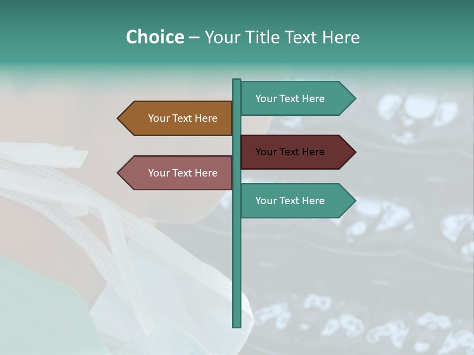 Doctor Is Looking At A X-Ray PowerPoint Template