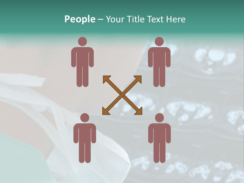 Doctor Is Looking At A X-Ray PowerPoint Template