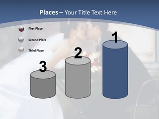 Wedding Couple At Cafe Romantic PowerPoint Template