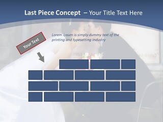 Wedding Couple At Cafe Romantic PowerPoint Template