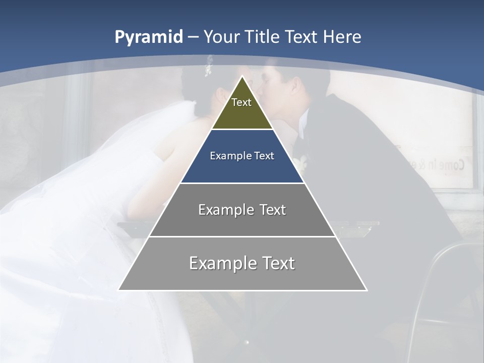 Wedding Couple At Cafe Romantic PowerPoint Template