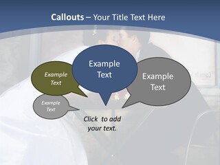 Wedding Couple At Cafe Romantic PowerPoint Template