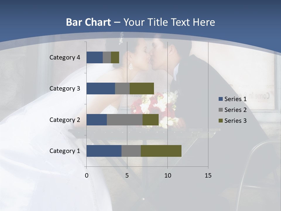 Wedding Couple At Cafe Romantic PowerPoint Template
