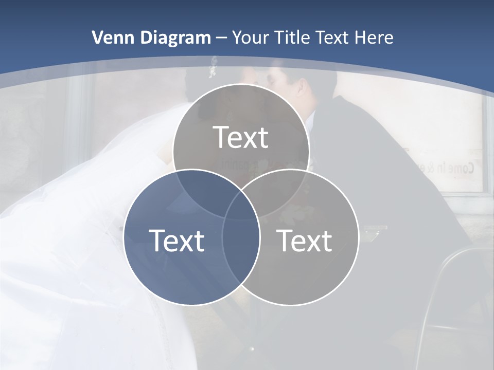 Wedding Couple At Cafe Romantic PowerPoint Template