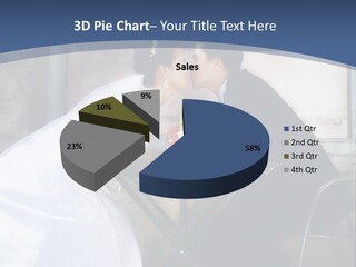 Wedding Couple At Cafe Romantic PowerPoint Template