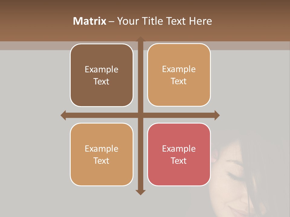 Beautiful Woman Getting Ready For The Spa Treatment PowerPoint Template