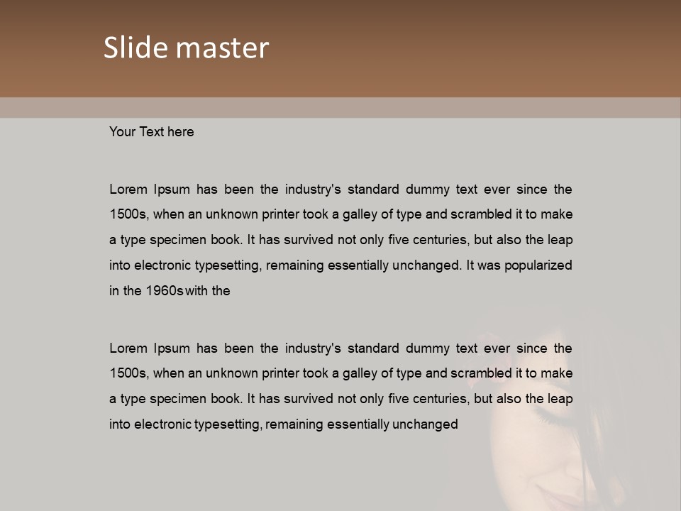 Beautiful Woman Getting Ready For The Spa Treatment PowerPoint Template