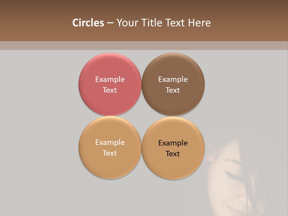 Beautiful Woman Getting Ready For The Spa Treatment PowerPoint Template