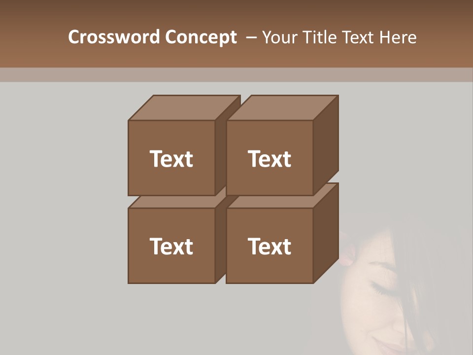 Beautiful Woman Getting Ready For The Spa Treatment PowerPoint Template