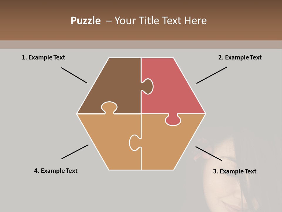 Beautiful Woman Getting Ready For The Spa Treatment PowerPoint Template