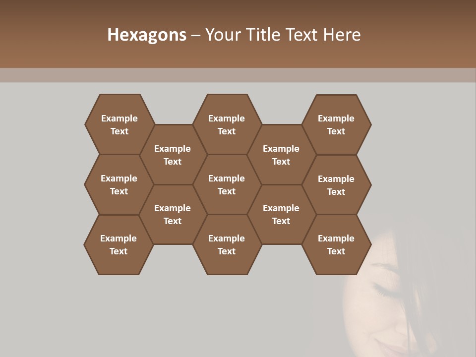 Beautiful Woman Getting Ready For The Spa Treatment PowerPoint Template