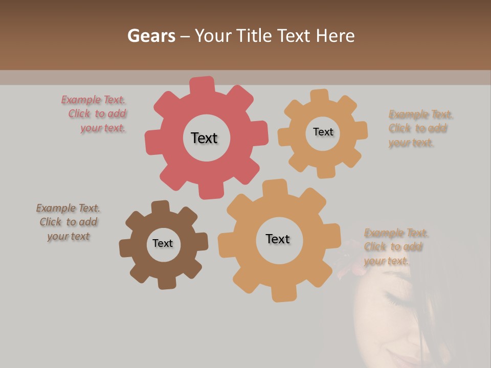 Beautiful Woman Getting Ready For The Spa Treatment PowerPoint Template