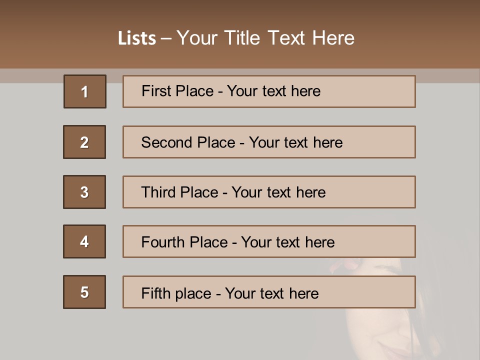 Beautiful Woman Getting Ready For The Spa Treatment PowerPoint Template
