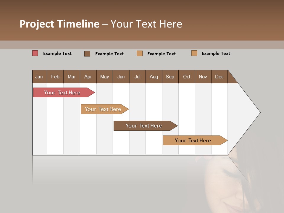 Beautiful Woman Getting Ready For The Spa Treatment PowerPoint Template