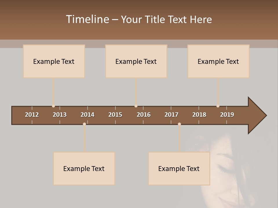 Beautiful Woman Getting Ready For The Spa Treatment PowerPoint Template