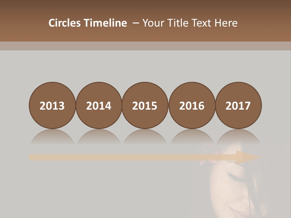 Beautiful Woman Getting Ready For The Spa Treatment PowerPoint Template