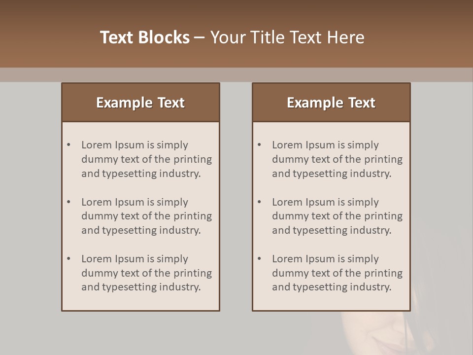 Beautiful Woman Getting Ready For The Spa Treatment PowerPoint Template