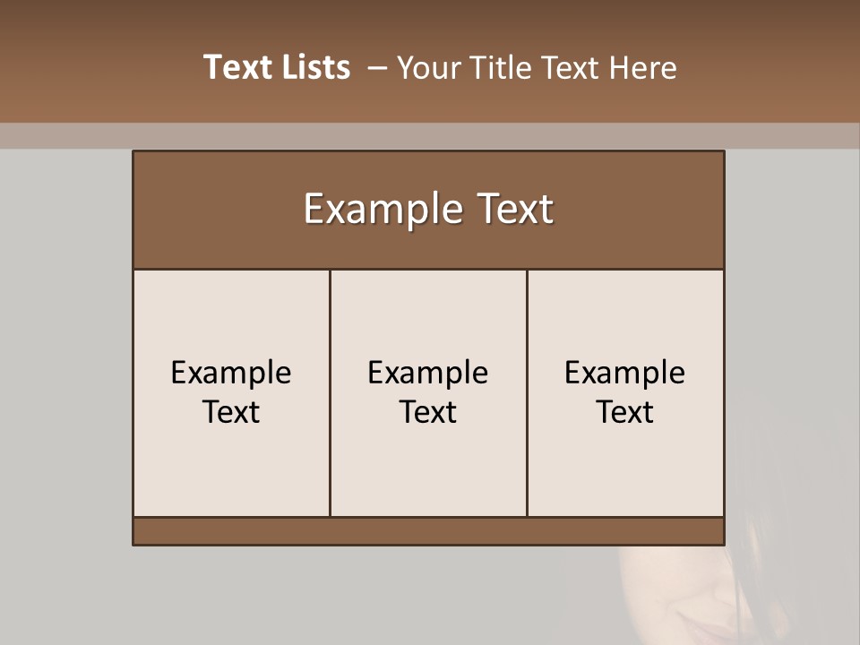 Beautiful Woman Getting Ready For The Spa Treatment PowerPoint Template