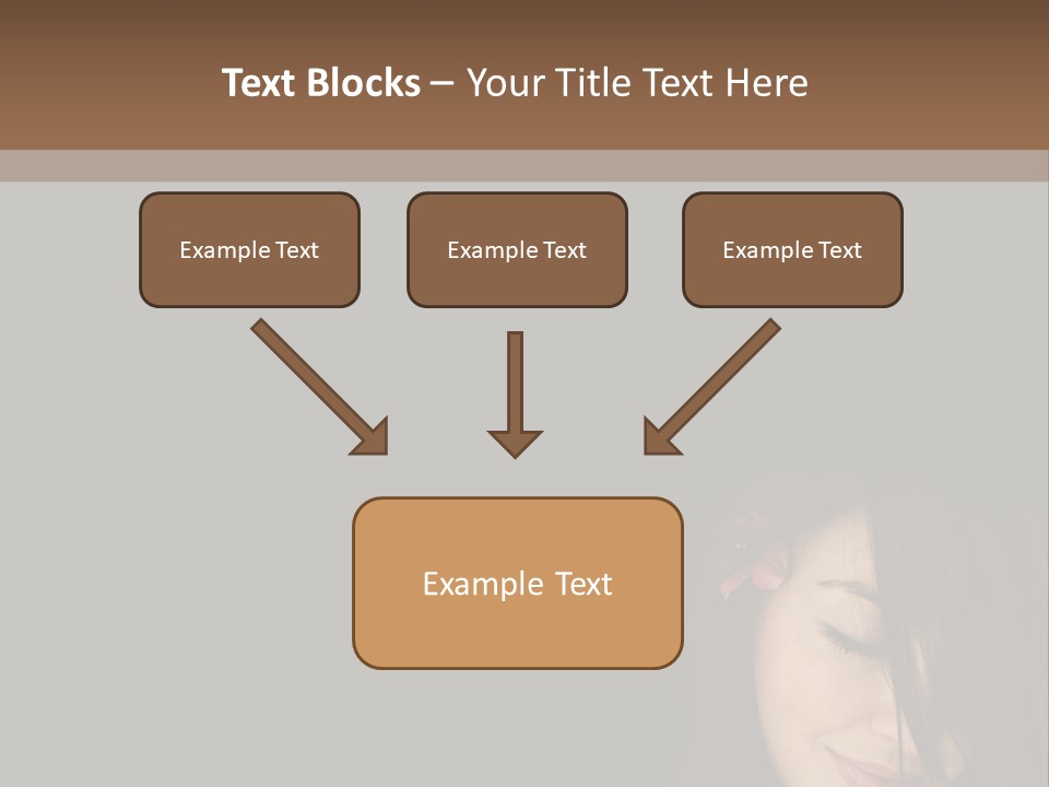 Beautiful Woman Getting Ready For The Spa Treatment PowerPoint Template