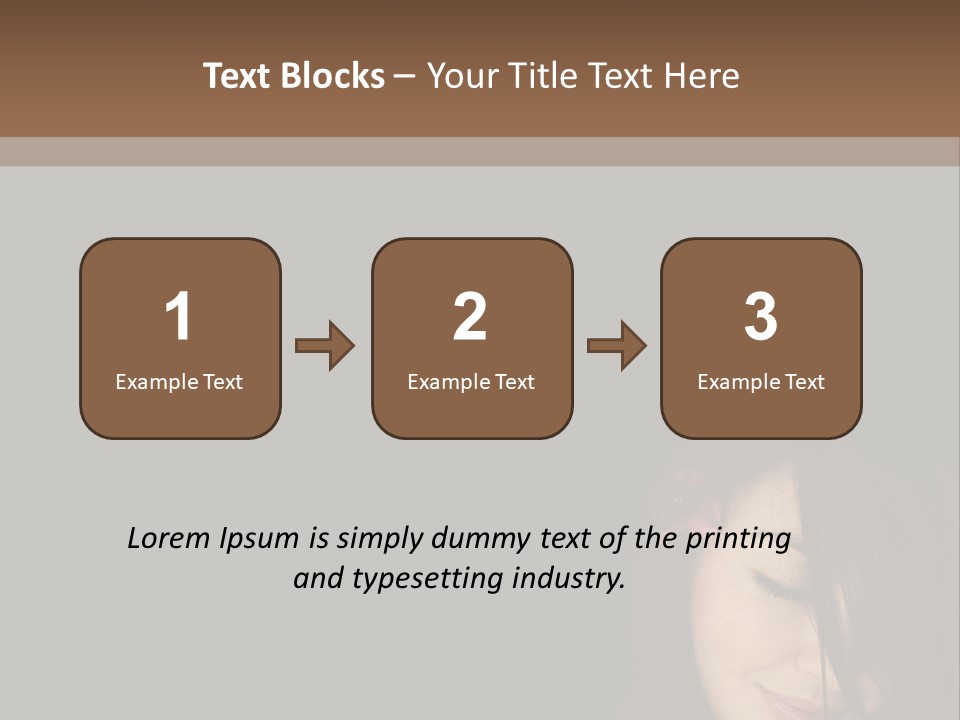 Beautiful Woman Getting Ready For The Spa Treatment PowerPoint Template