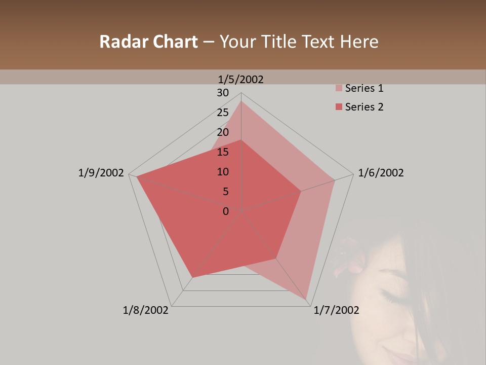 Beautiful Woman Getting Ready For The Spa Treatment PowerPoint Template