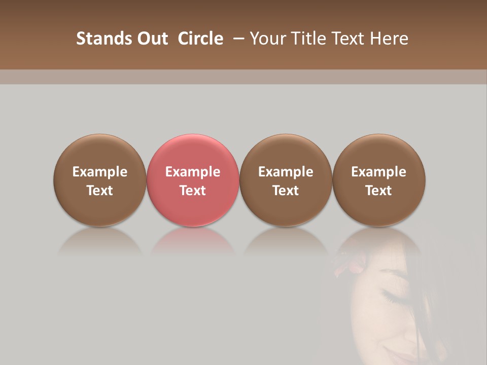 Beautiful Woman Getting Ready For The Spa Treatment PowerPoint Template