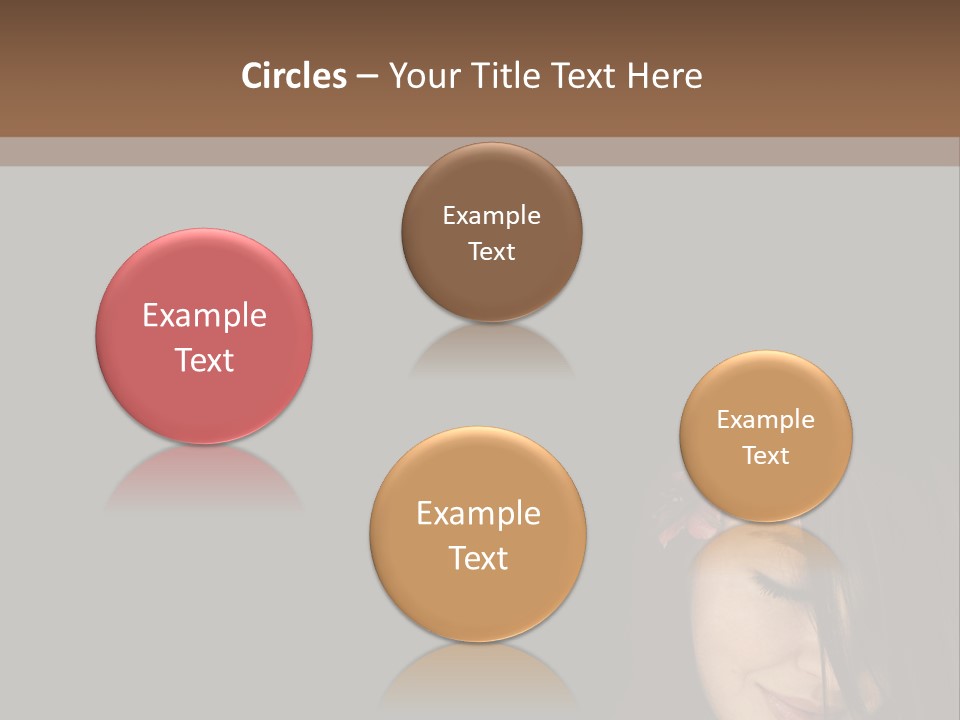 Beautiful Woman Getting Ready For The Spa Treatment PowerPoint Template