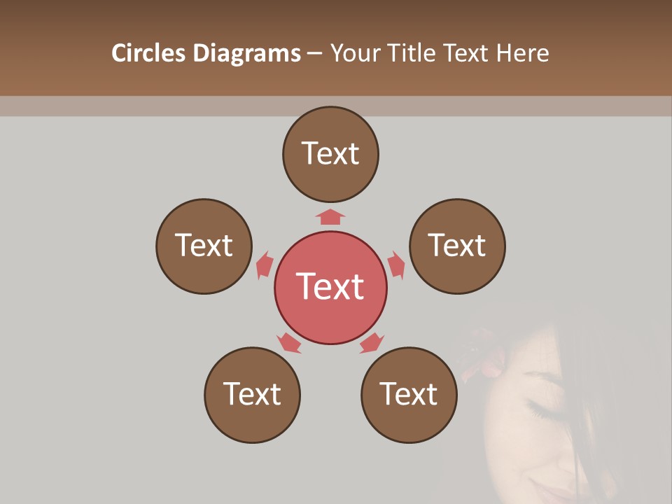 Beautiful Woman Getting Ready For The Spa Treatment PowerPoint Template