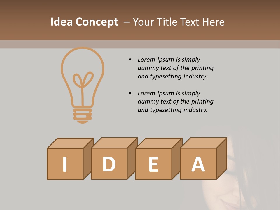 Beautiful Woman Getting Ready For The Spa Treatment PowerPoint Template