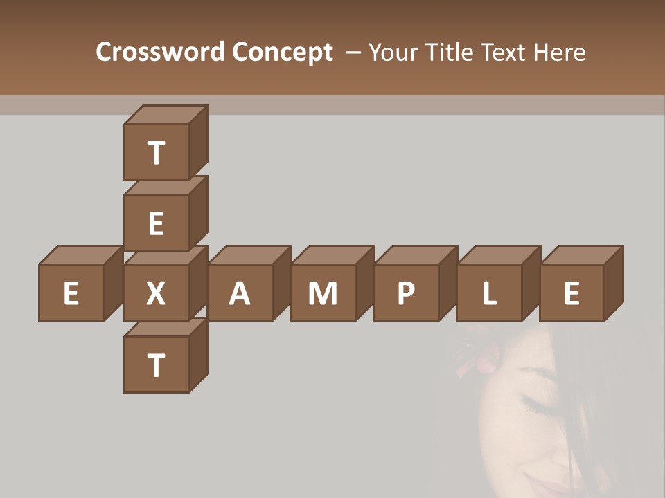 Beautiful Woman Getting Ready For The Spa Treatment PowerPoint Template