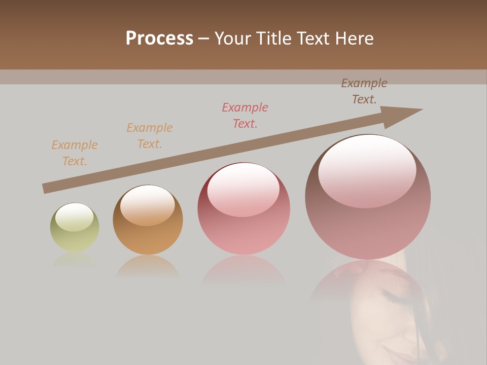 Beautiful Woman Getting Ready For The Spa Treatment PowerPoint Template
