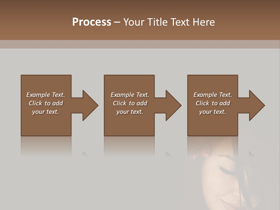 Beautiful Woman Getting Ready For The Spa Treatment PowerPoint Template