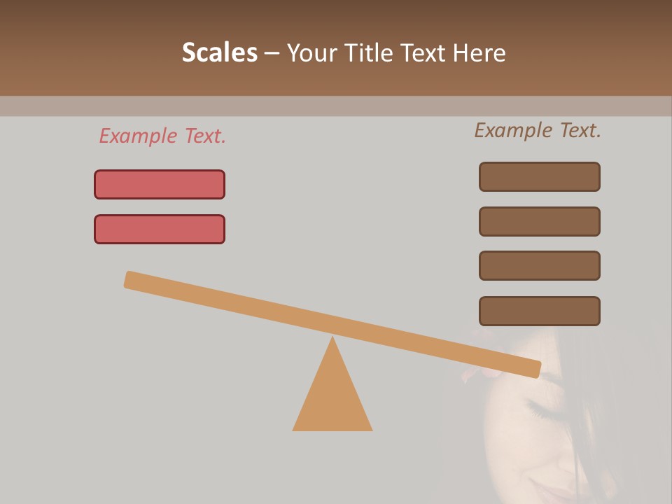 Beautiful Woman Getting Ready For The Spa Treatment PowerPoint Template