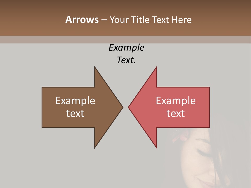 Beautiful Woman Getting Ready For The Spa Treatment PowerPoint Template