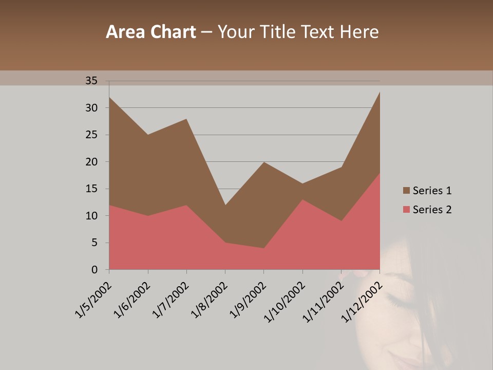 Beautiful Woman Getting Ready For The Spa Treatment PowerPoint Template