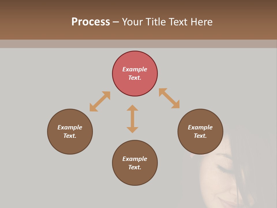 Beautiful Woman Getting Ready For The Spa Treatment PowerPoint Template