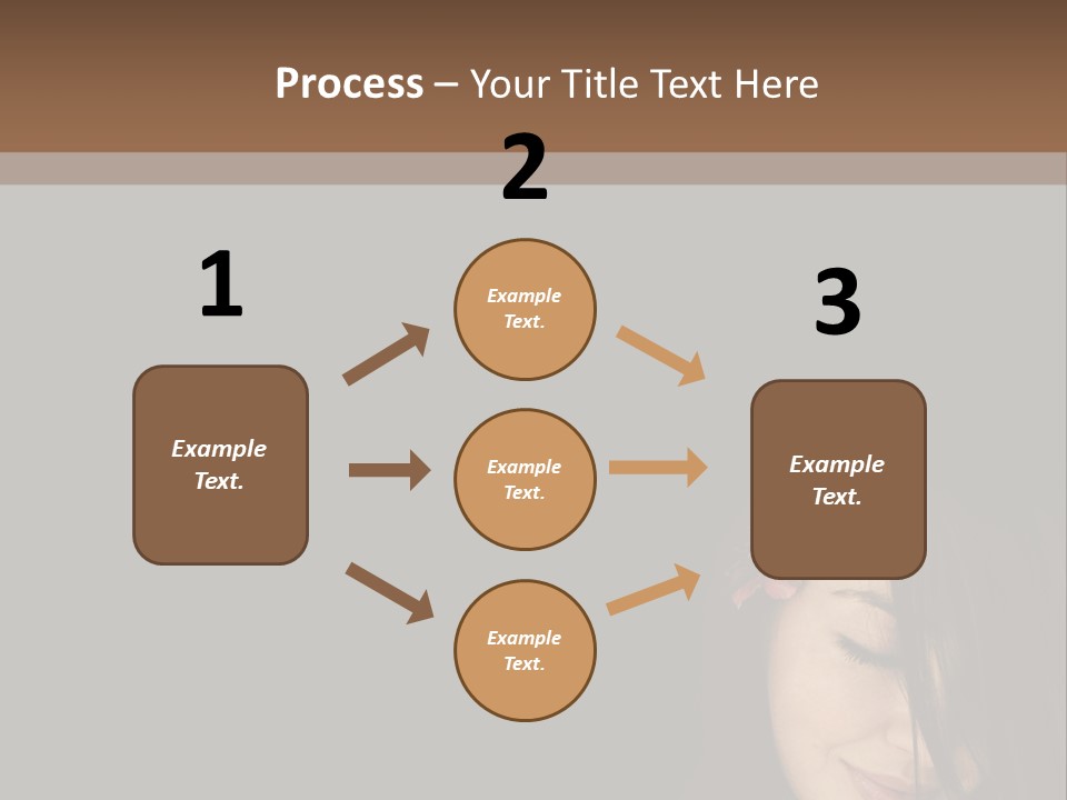 Beautiful Woman Getting Ready For The Spa Treatment PowerPoint Template