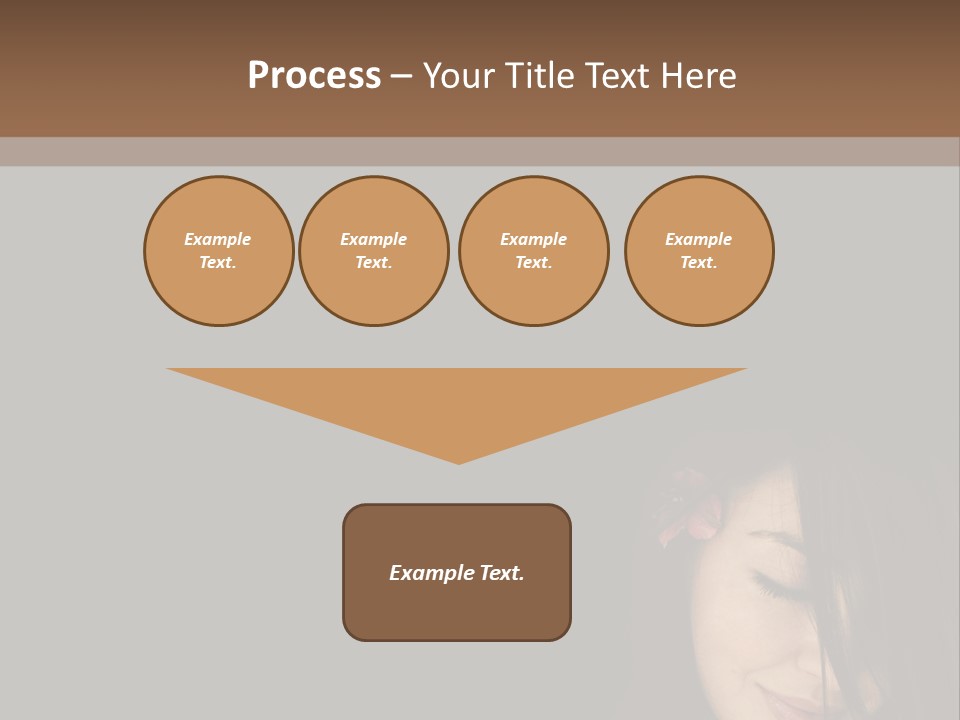 Beautiful Woman Getting Ready For The Spa Treatment PowerPoint Template