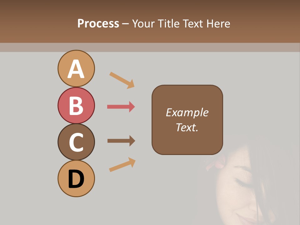 Beautiful Woman Getting Ready For The Spa Treatment PowerPoint Template