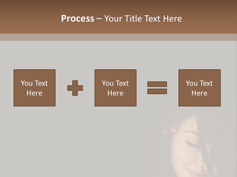 Beautiful Woman Getting Ready For The Spa Treatment PowerPoint Template