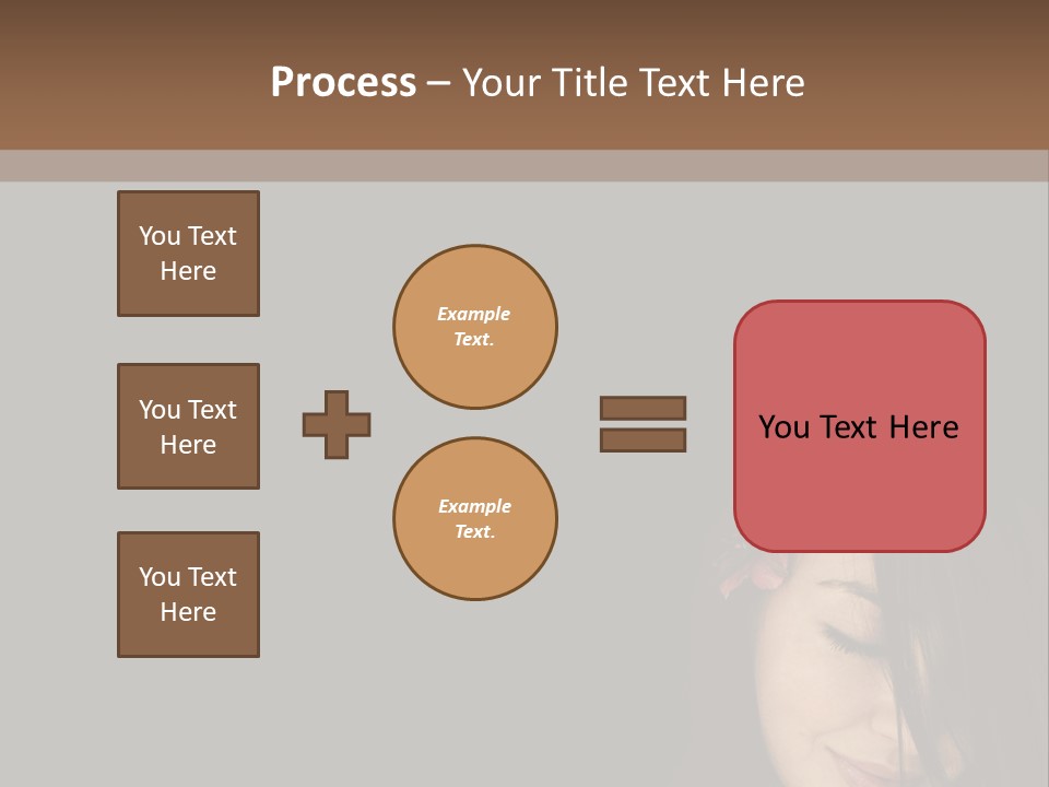 Beautiful Woman Getting Ready For The Spa Treatment PowerPoint Template