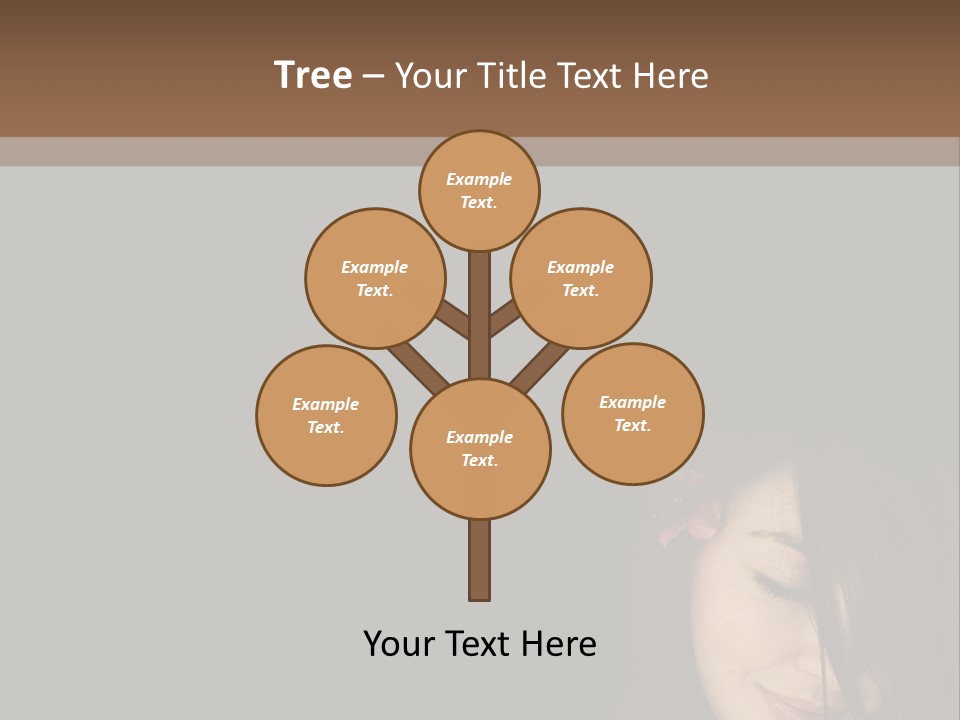 Beautiful Woman Getting Ready For The Spa Treatment PowerPoint Template