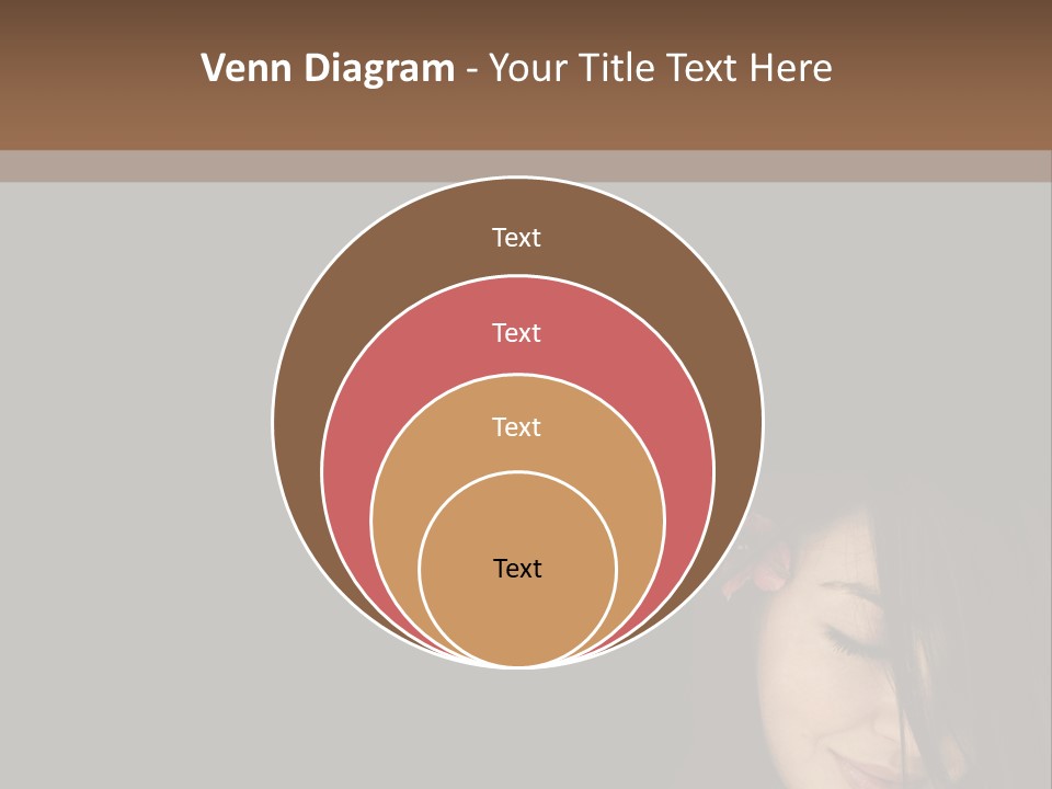 Beautiful Woman Getting Ready For The Spa Treatment PowerPoint Template