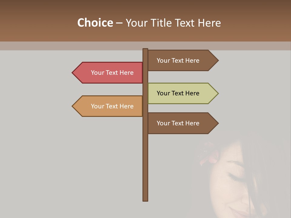 Beautiful Woman Getting Ready For The Spa Treatment PowerPoint Template