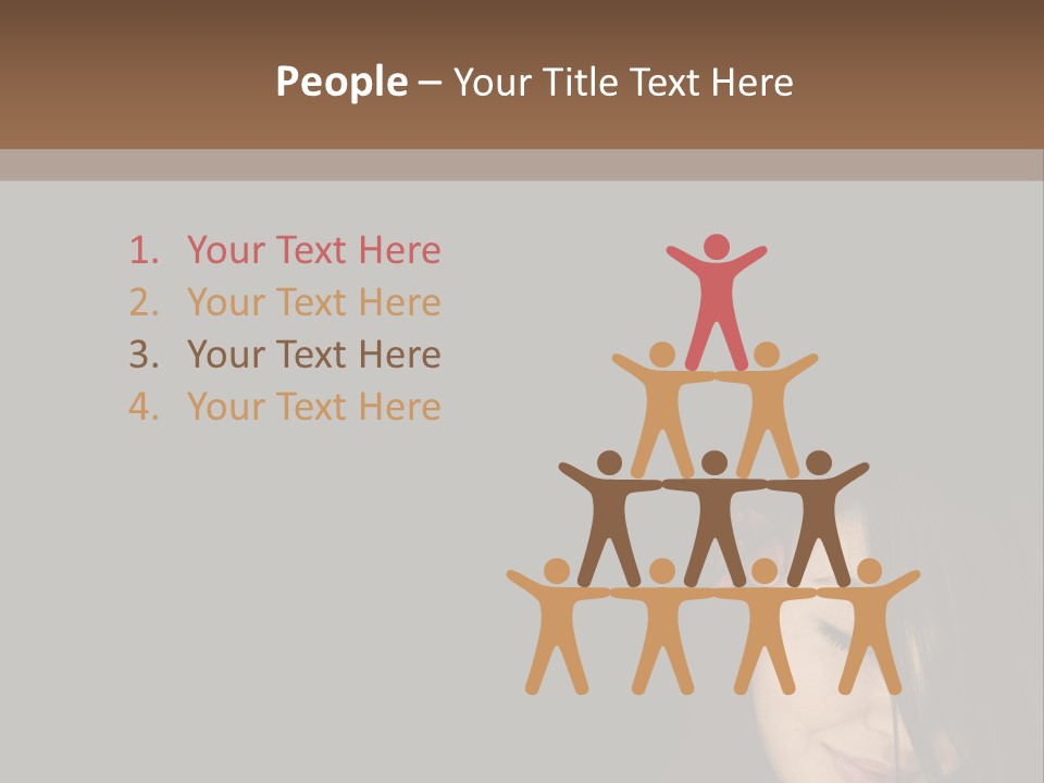 Beautiful Woman Getting Ready For The Spa Treatment PowerPoint Template