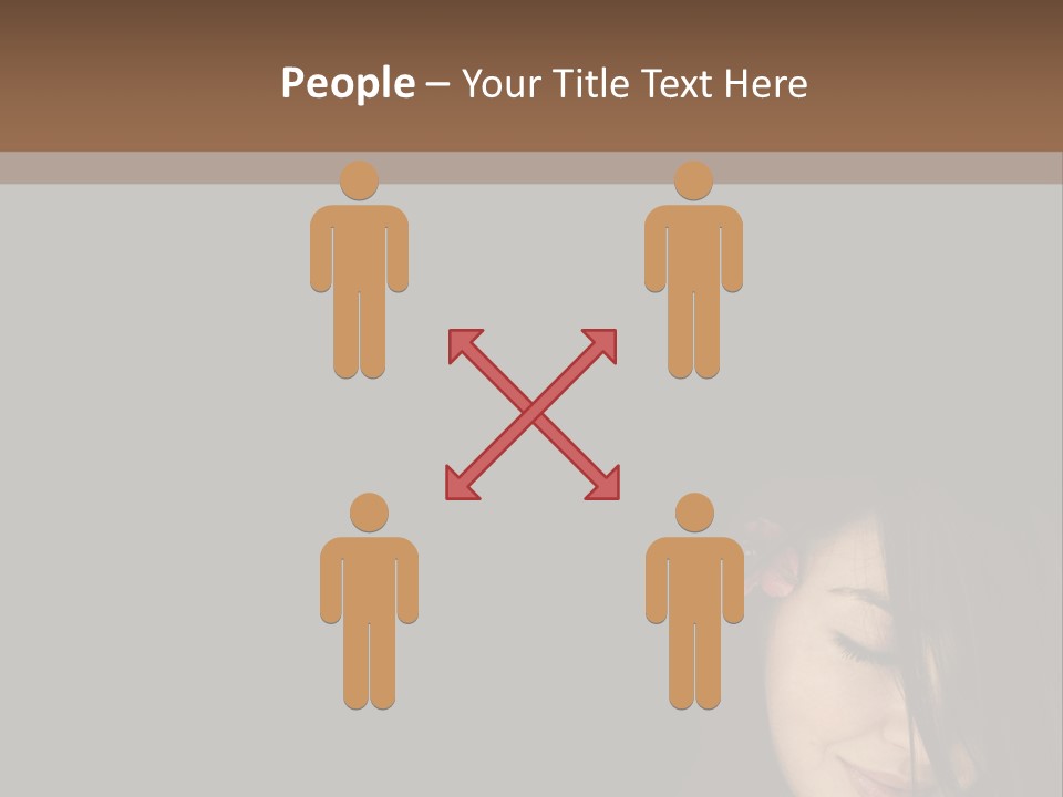 Beautiful Woman Getting Ready For The Spa Treatment PowerPoint Template