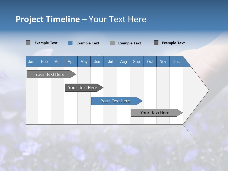 A Women Holding Flower Petals Blowing In The Wind. PowerPoint Template