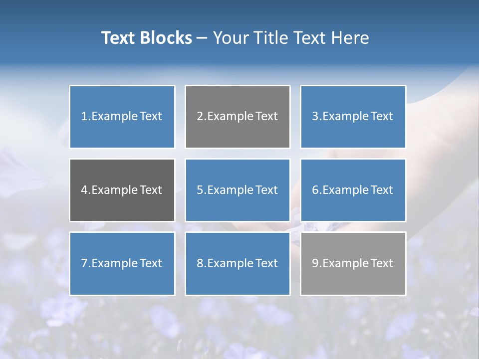 A Women Holding Flower Petals Blowing In The Wind. PowerPoint Template